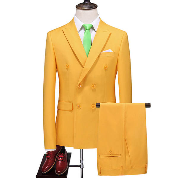 Vestido duplo de dois pedaços de roupa transfronteiriça puro para homens 7110 de vinho vermelho
