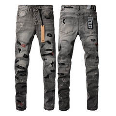 Calça Jeans Masculina Reta com Efeito Desgastado