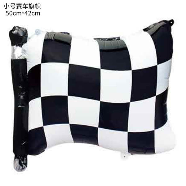 Novo balão de pneu de 18 polegadas preto e branco de argila redonda de película de alumínio balão de corrida temática de decoração de equação carrinho