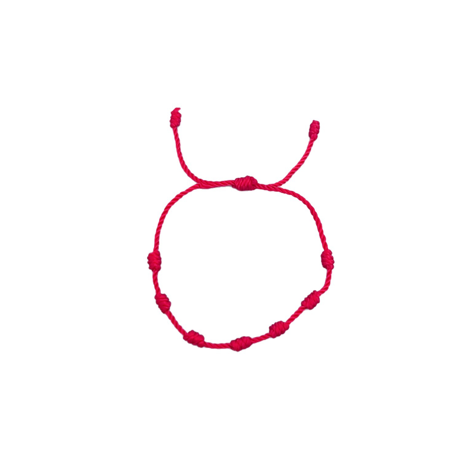 Corda vermelha transfronteiriça de venda quente 7 corda de tecelagem manual ajustável corda de amizade de sorte para homens e mulheres corda de ano comum