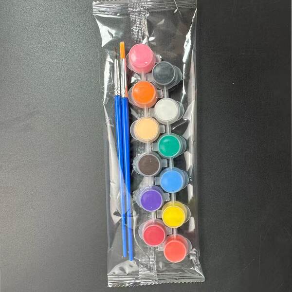 Pintura de acrílico 3 ml de 12 cores de coloração de coloração de bonecos de coloração para crianças pinturas de pintura artística fabricantes de lote