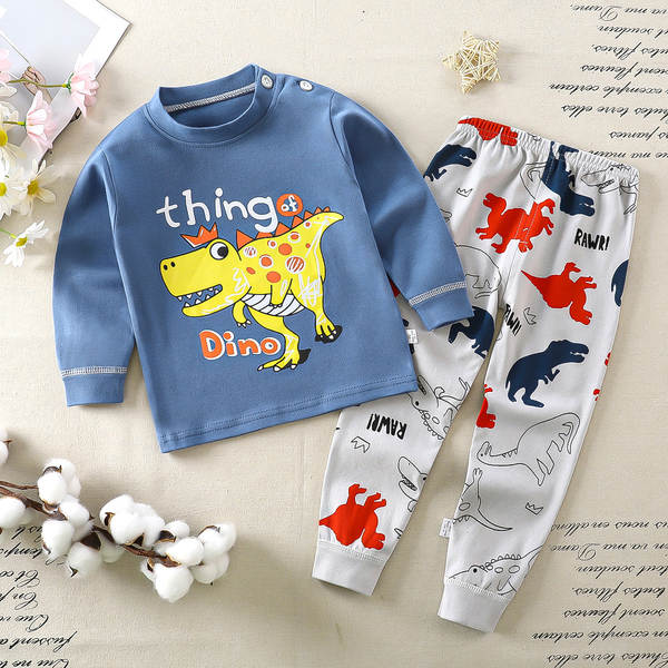 Conjunto de pijama de algodão para crianças