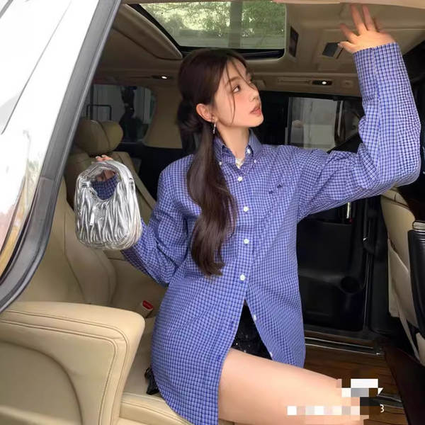 T-Shirt de alta qualidade SS24 Primeiro Outono Novo MIU Muji Letra T-Shirt T-Shirt T-Shirt azul