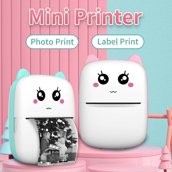 Mini impressora portátil de venda quente transfronteiriça sem fio para celular pequena impressora de fotos para uso doméstico não seco