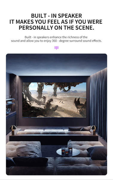 Transfronteiriço M200S Mini Projector portátil LED Telemóvel Cinema Doméstico Telemóvel Cabo Compatível Suporte 1080