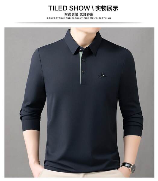 Camiseta Polo Manga Longa Masculina