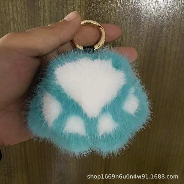 Pulseira de Pelúcia com Forma de Pata de Gato