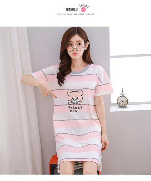 Vestido de dormir feminino de verão