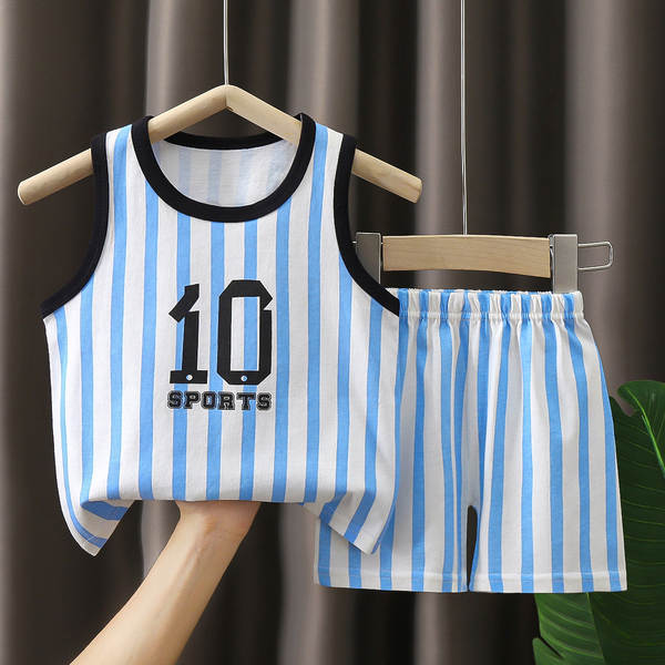 Vestido de verão infantil de algodão