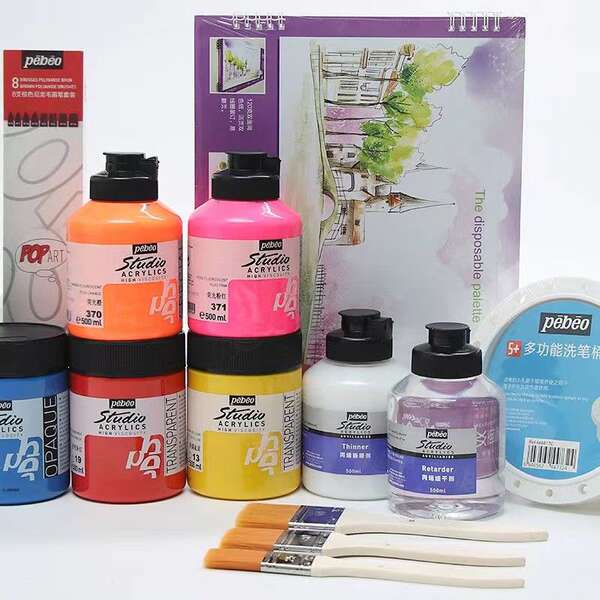 Pintura de bebê de propileno 100/250/500ML semi-silenciosa para estudantes de beleza profissional de pintura de mão