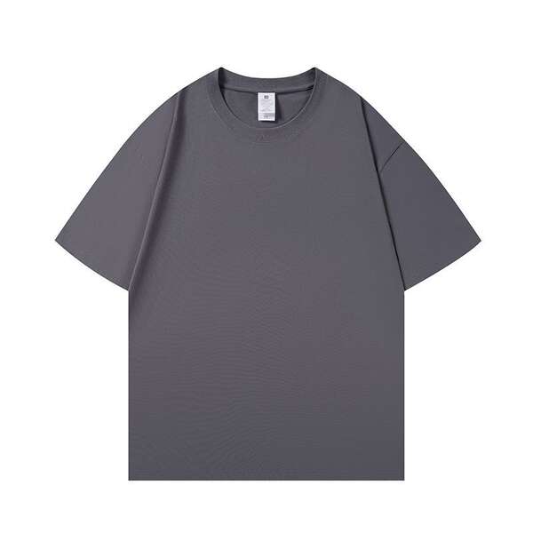 Vestido masculino de verão de 300 gramas de peso de algodão puro T-shirt masculino e feminino T-shirt de mangas curtas fabricante de roupas auto-venda