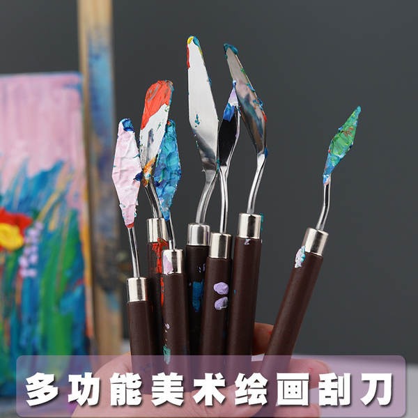 Conjunto de Pincéis e Espátulas para Arte
