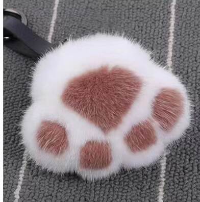 Pendente de gato de pelúcia para bolsa