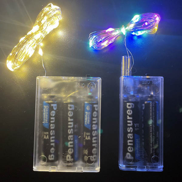 5m 50 lâmpadas LED caixa de lâmpadas LED caixa de lâmpadas coloridas lâmpadas flash de Natal decorado com lâmpadas LED do céu