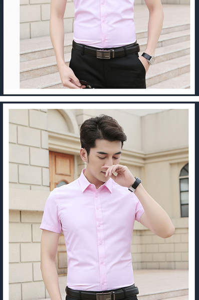 T-shirt masculino profissional nova camisa masculina de pulseira curta camisa branca de negócios camisa masculina fábrica vácuo anúncio atacado