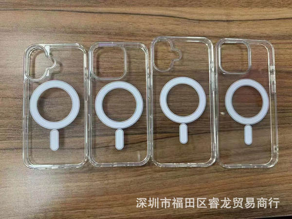 Para iPhone 16 15 Pro Apple 15 14 Pro Max magsafe casca magnética transparente 7