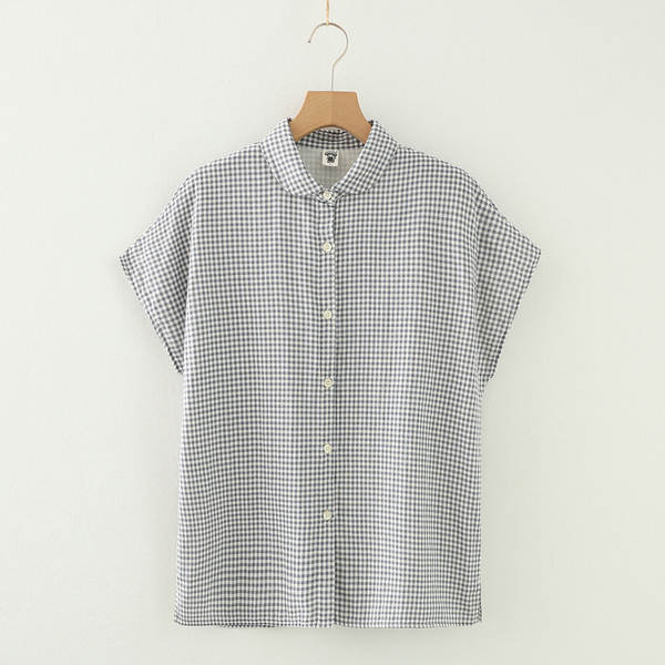 Blusa feminina de algodão sem mangas