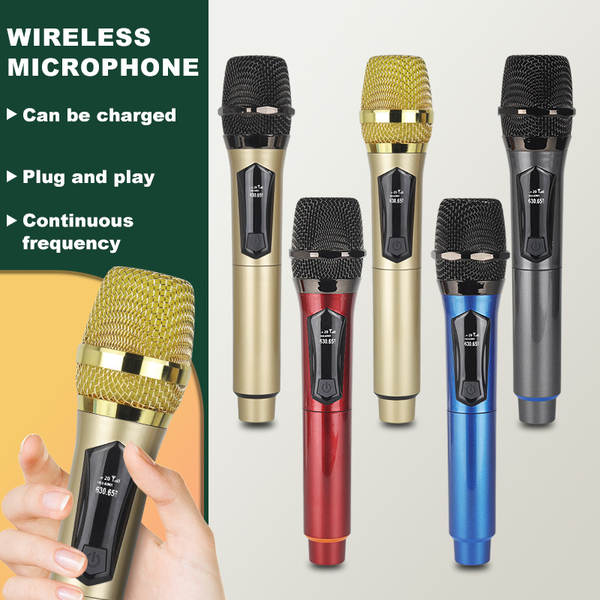 Carregador de microfone sem fio para duas casas de cartão de som KTV palco de transmissão ao vivo K-Song V-Song profissional portátil