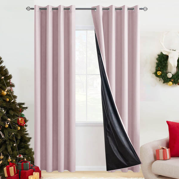 Cortinas de comércio exterior transfronteiriças de tela de tecido da Ásia do Sul totalmente cobertas Amazon temu explosão impermeável cortinas de isolamento puro acabado