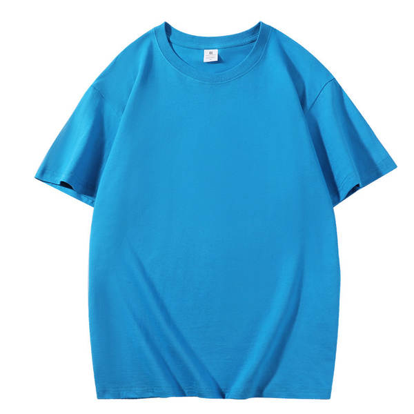 180g T-shirts de algodão puro para homens T-shirts culturais puros personalizados T-shirts de trabalho impressos logo atacado