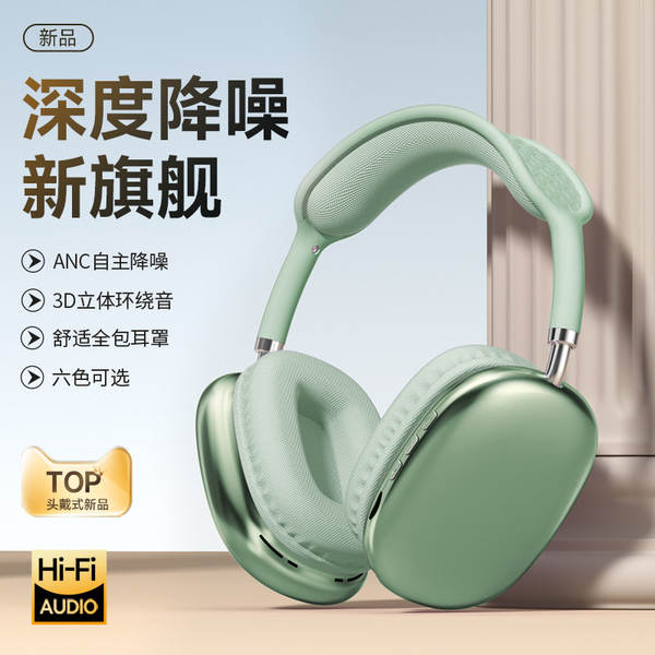 Fone de ouvido Bluetooth 6.0 com fones de ouvido Bluetooth