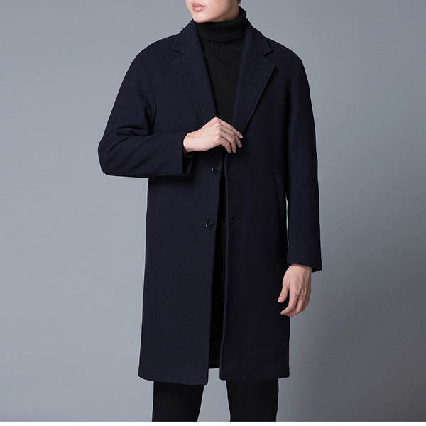 Vestido de inverno com casaco masculino e casaco masculino com casaco masculino.