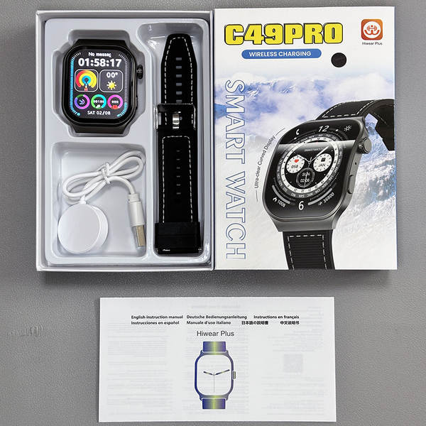 Relógio inteligente watch4pro de alta definição 2.01 tela curva Bluetooth chamadas frequência cardíaca monitoramento de oxigênio