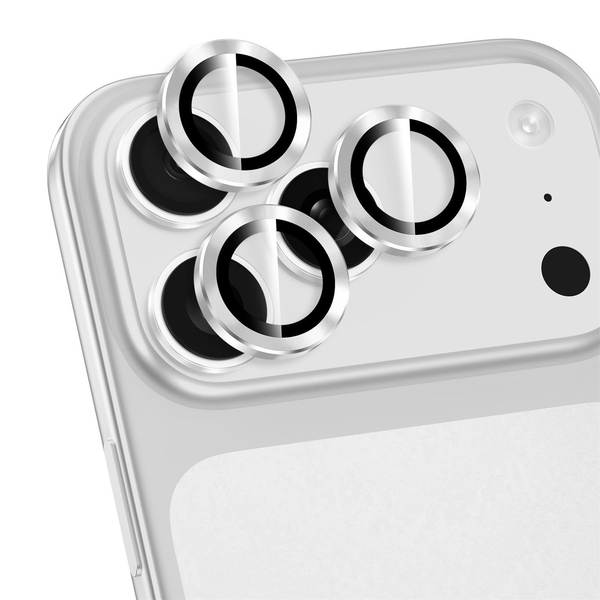 Para o iPhone 17 Pro Max lente de câmera protector de película de vidro estilizado película de alumínio cobertura de tela de liga