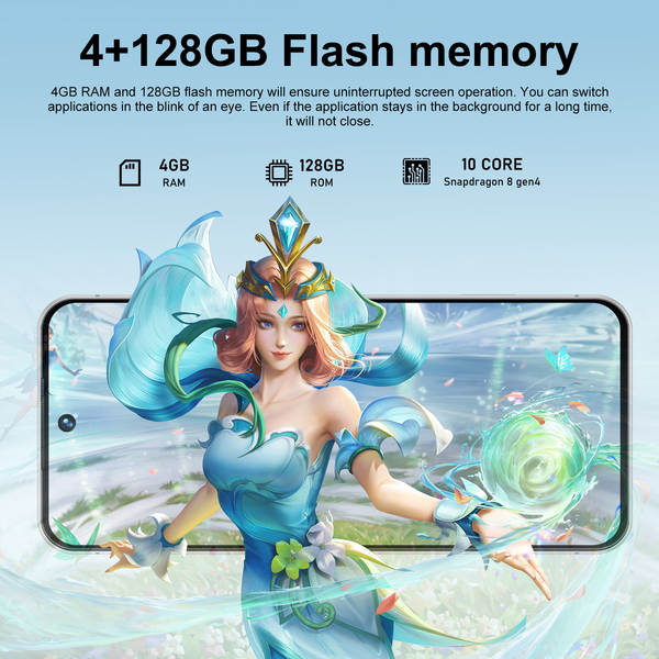 Novo i17pro max celular transfronteiriço real 4g rede oito núcleos 7,3 polegadas tela grande Android 15 16+1