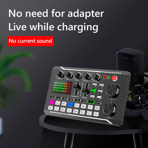 BM800 microfone f998 telemóvel cartão de voz em inglês computador USB aparelho de podcast kit de fone de ouvido ao vivo