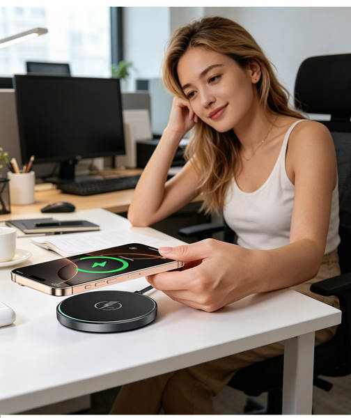 Carregador sem fio magnético ultra-fino 25W Magsafe sem fio rápido para carregador sem fio magnético para celular da Apple Huawei