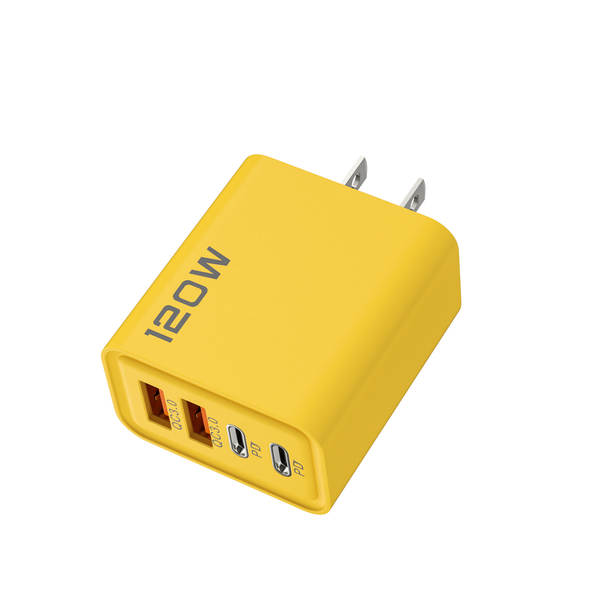 120W Duplo PD + Duplo Carregador USB 5V2A12W para Apple Huawei Smartphone Duplo Tipo Cabeça de Carregador