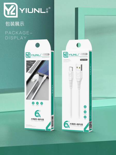 6A Cabo de Carregamento de Dados Rápido Celular USB Inteligente Compatível Completamente Compatível Cabo de Carregamento Android Tipo-C Fabricante