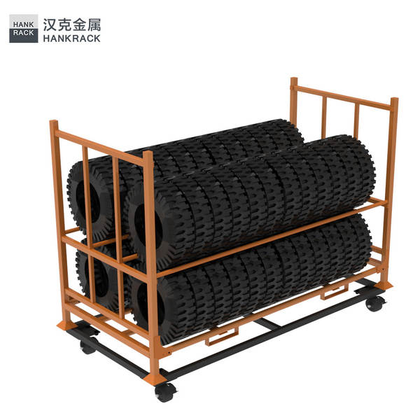 Pneus de metal para o transporte de mercadorias.
