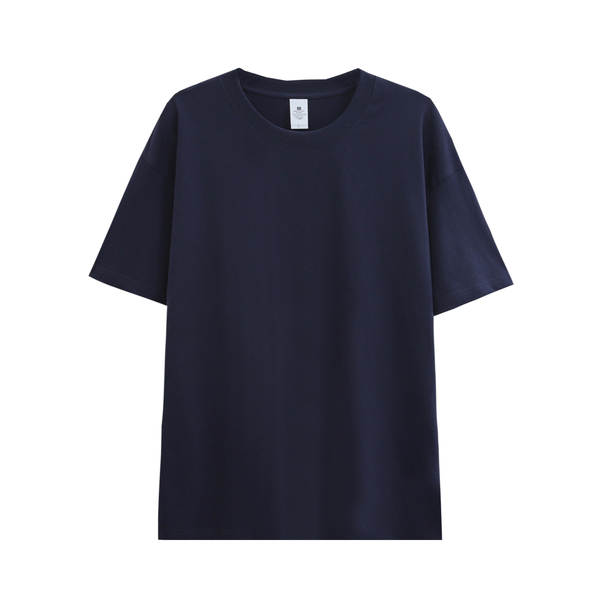 Novo peso pesado de 230 gramas algodão puro branco pano de pano curto T-shirt feminino folheto semi-lençado camiseta masculina por atacado