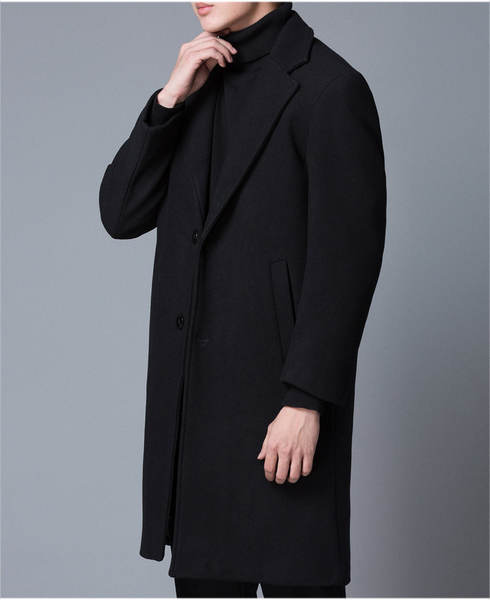 Casaco de lã inverno masculino
