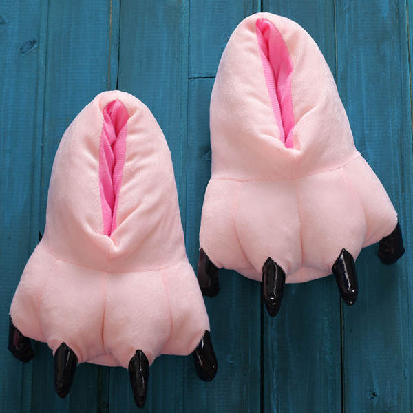 Chinelo de Pelúcia de Animal
