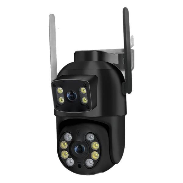 Câmera de segurança Wi-Fi, detecção automática, 360° panorâmica, câmera remota à prova d'água