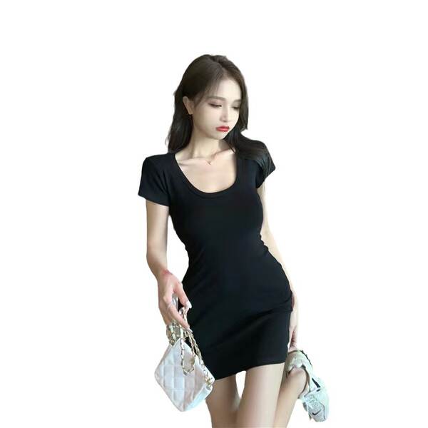 Vestido curto de verão feminino