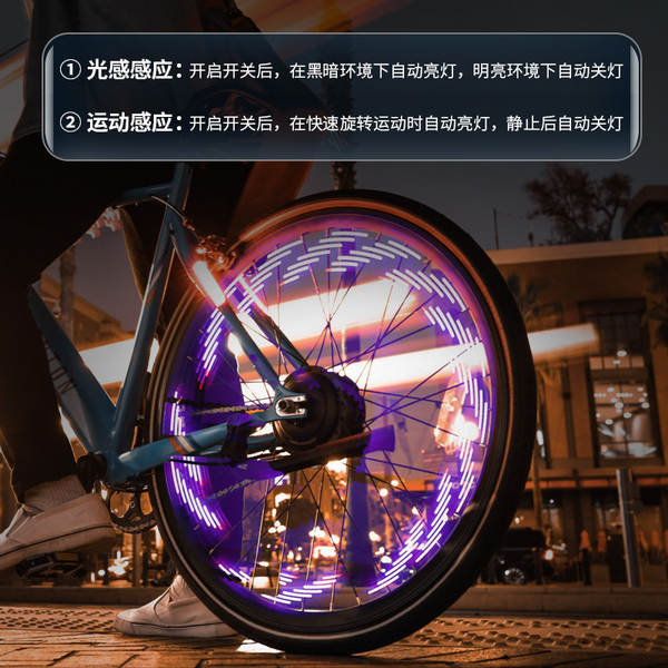 Luzes para Pneus de Bicicleta