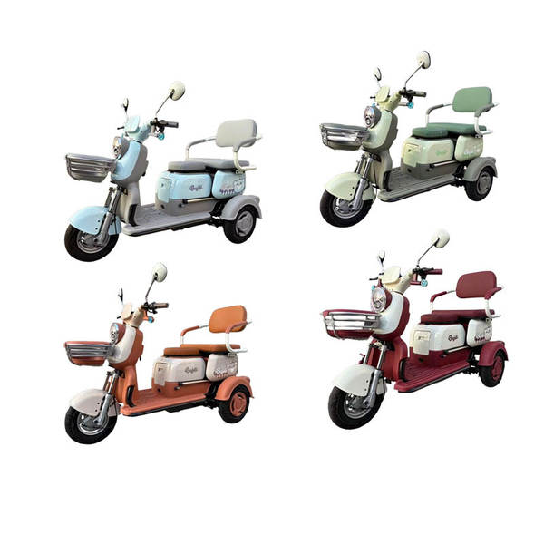 Novo veículo elétrico de três rodas para adultos para transportar crianças e idosos de duas rodas