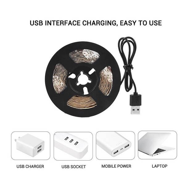 Luz transfronteiriça de crescimento de plantas USB 5V2835LDE todo o espectro impermeável luz de plantas vermelho-azul espectro de iluminação complexa