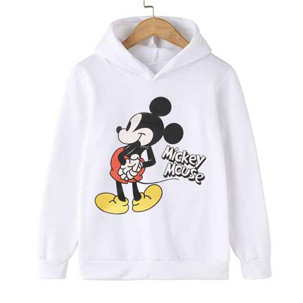 Mini Mouse Camiseta Desportiva Inverno Primavera Outono Camiseta de Crianças Camiseta de Crianças
