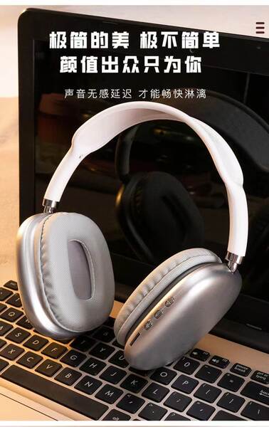 Transfronteiras 2025 novo head-to-head Bluetooth Headset P9 pro max jogo para fones de ouvido Apple Headset Heavy Low