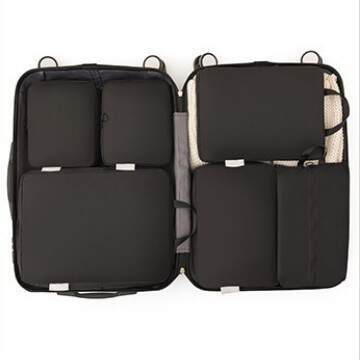 Sacos de memória de viagem de seis peças de compressão de roupas embalagem de bagagem de alta capacidade embalagem de lavagem embalagem de limpeza