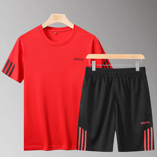 Conjunto de Camiseta e Shorts Masculinos