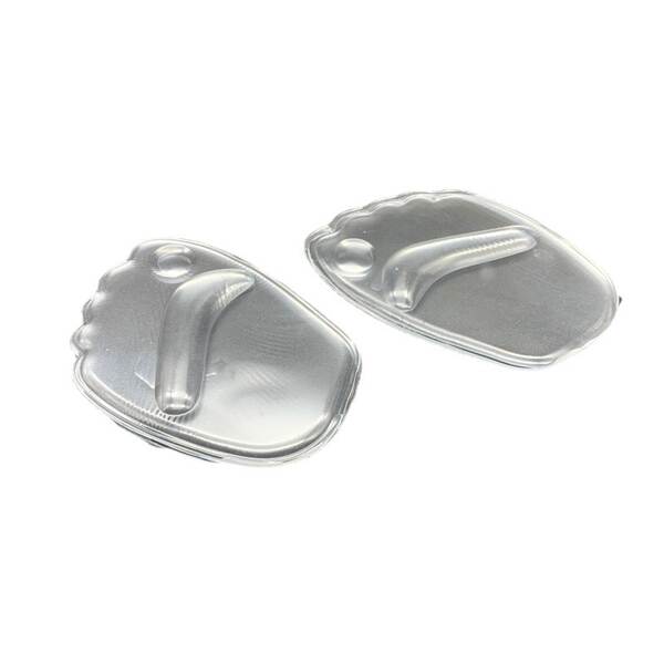 Fabricante atacado de sapatos femininos de calçado de palma dianteira de proteção contra deslizamento transparente gel corpo elástico contra o desgaste silício palma dianteira