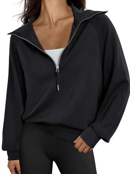 23 Outono roupas femininas super grande camisa de esportes meia-cadeia cabelo comprido um quarto-cadeia-cadeia camisa de guarda-chuva