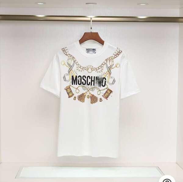 Versão correta 2025 Moody's Moss Pequeno Urso Impressão Logo Coroa Coroa Curta T-Shirt Homem Novo Modelo