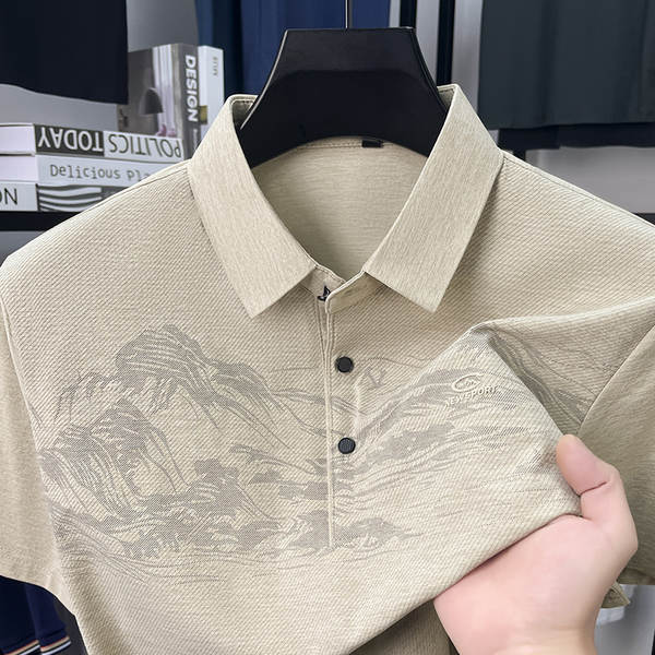 Nova camisa de gelo de verão para homens T-shirts masculinos T-shirts masculinos T-shirts masculinos